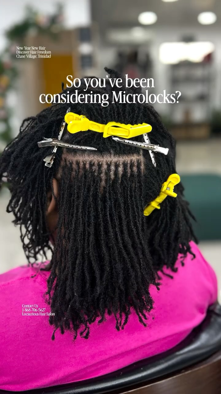 Locsurious Hair Salon Facebook ad: If you’ve been thinking about getting microlocks this…