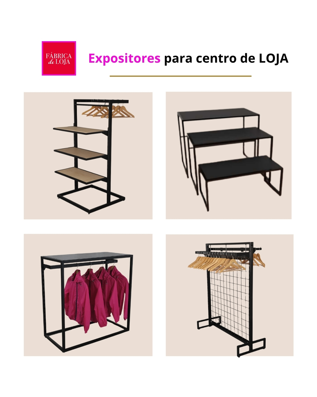 Fábrica de Loja Facebook ad: O expositor central é uma excelente ferramenta para…