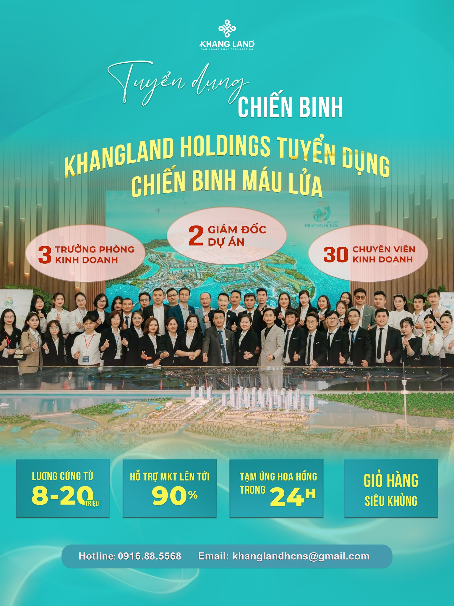 Khang Land Holdings Facebook ad: CHINH PHỤC THU NHẬP 9 CHỮ SỐ CÙNG…