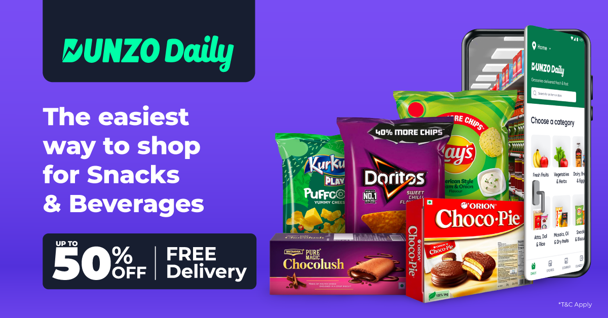 Dunzo Facebook ad