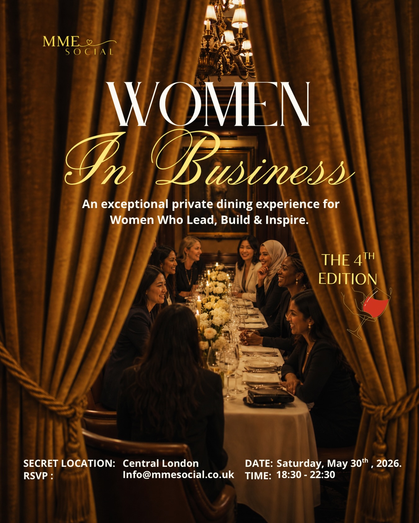 Mmesocialclub Facebook ad: Success tastes better when shared with women who…