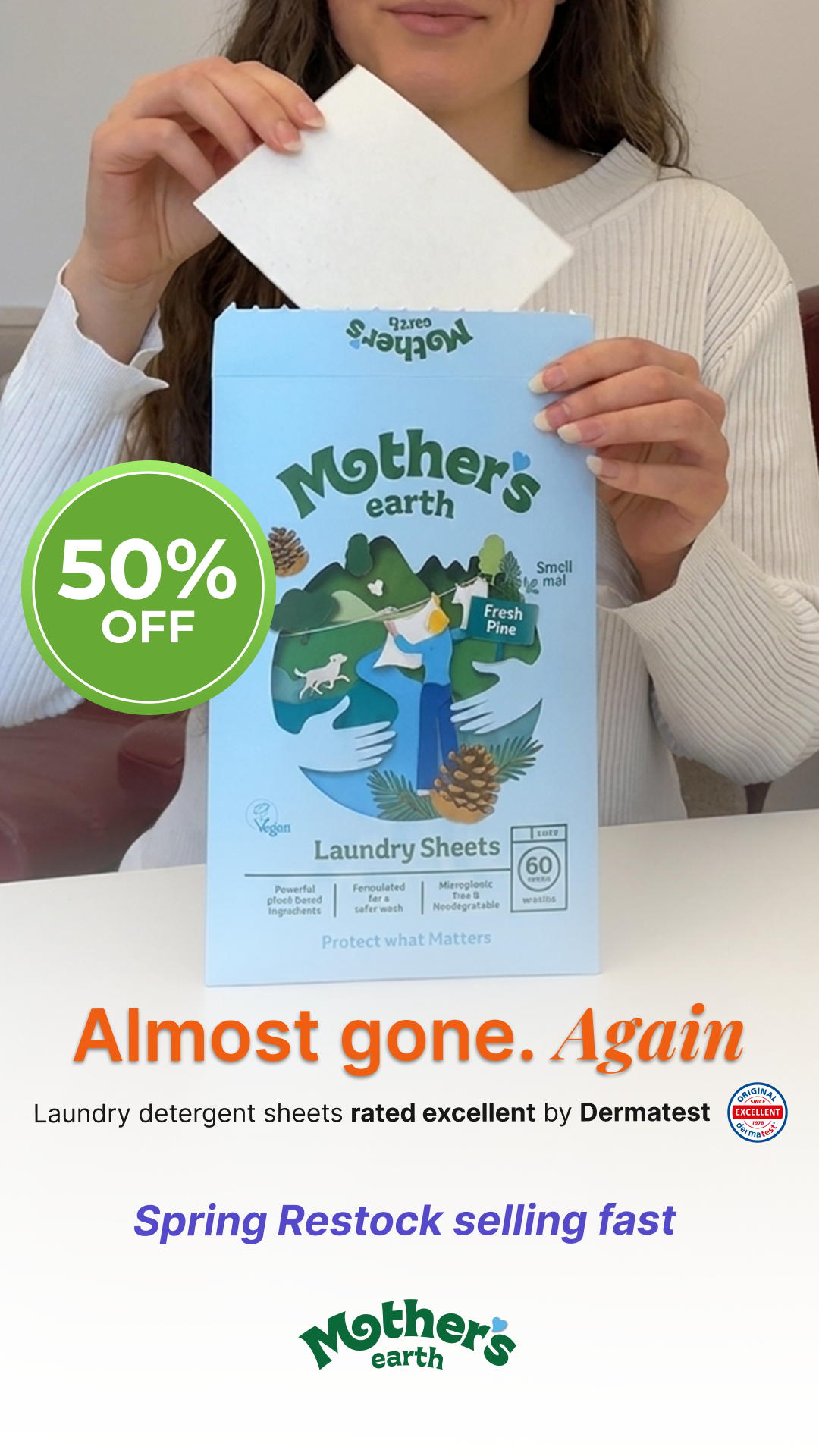 Mothers Earth Facebook ad