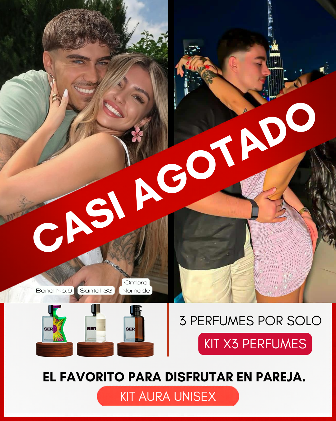 Serene parfum. Facebook ad: Paga 2 y Lleva 3, Arma tu Kit