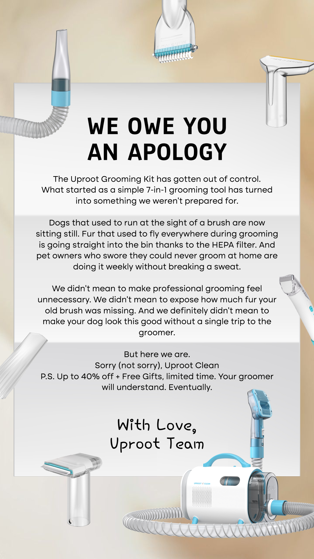 Uproot Clean Facebook ad