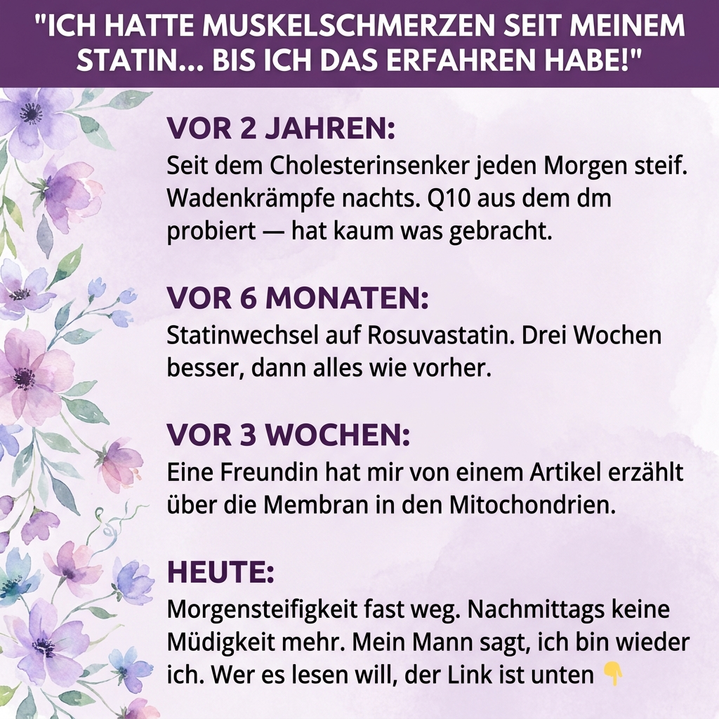 Lukas Schneider Facebook ad: Wie ich entdeckte, warum Q10 bei Statin-Schmerzen nicht…