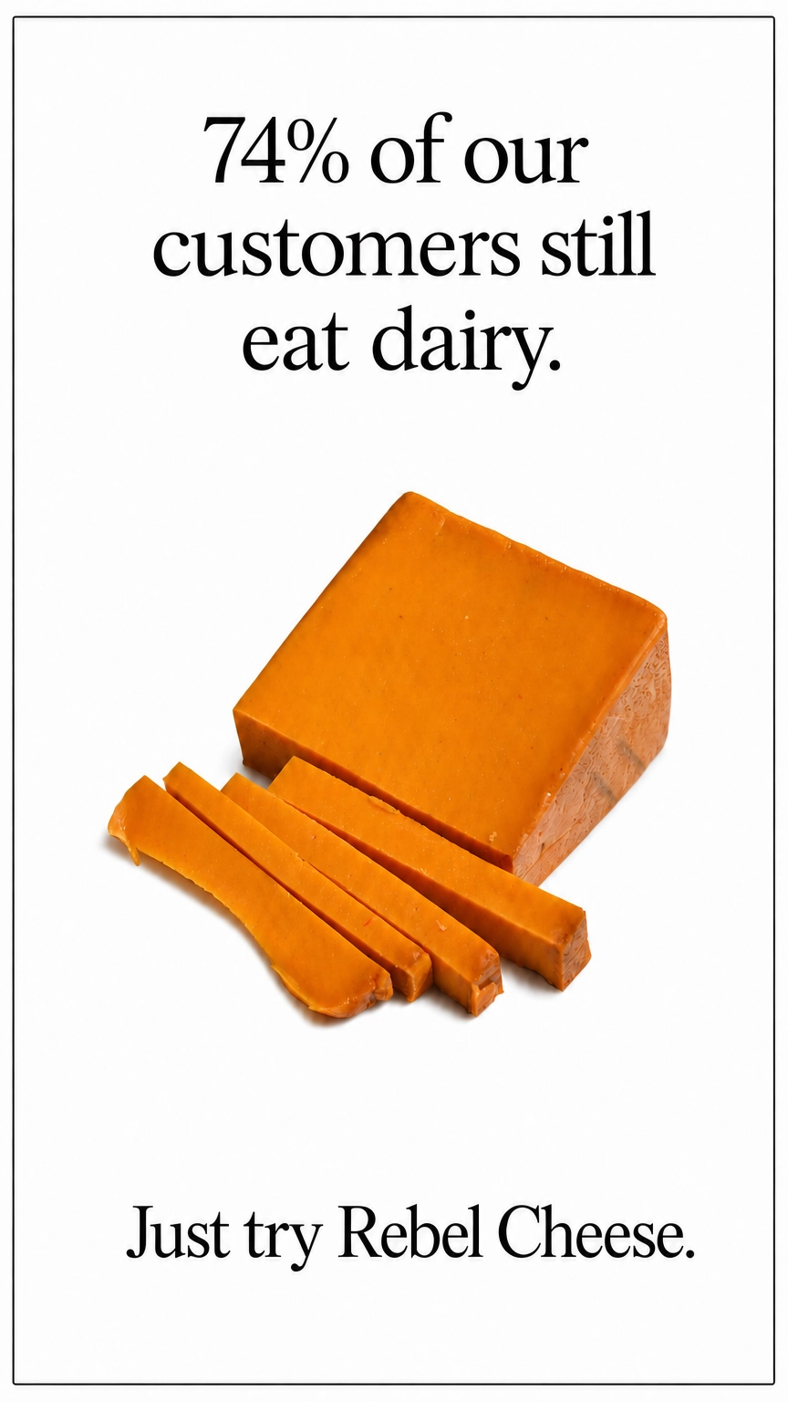 Rebel Cheese Facebook ad