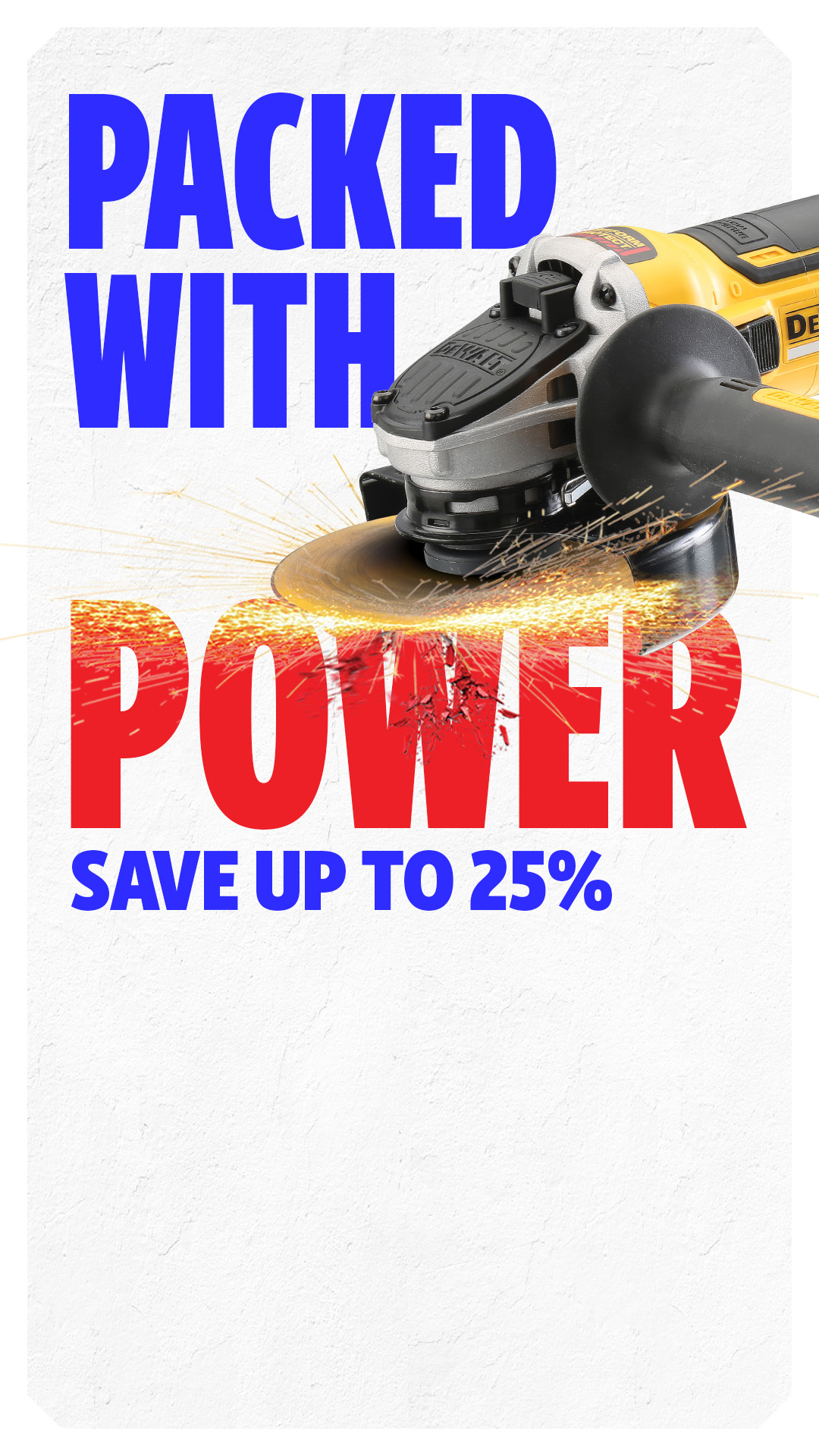 Screwfix Ireland Facebook ad: Packed with Power