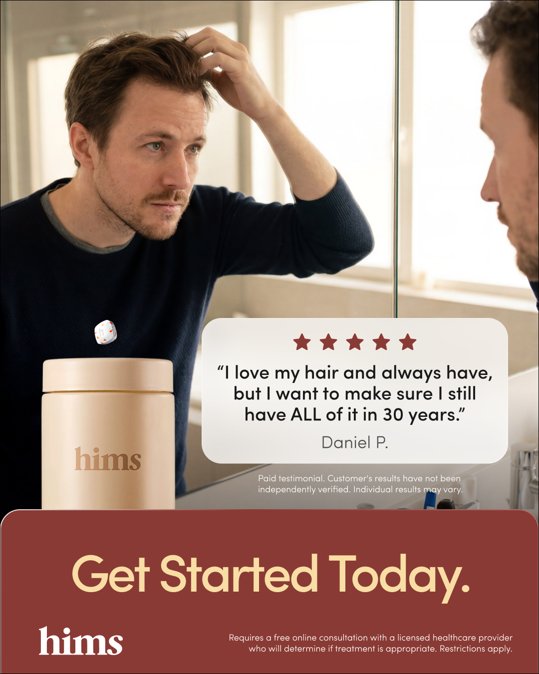 hims Facebook ad