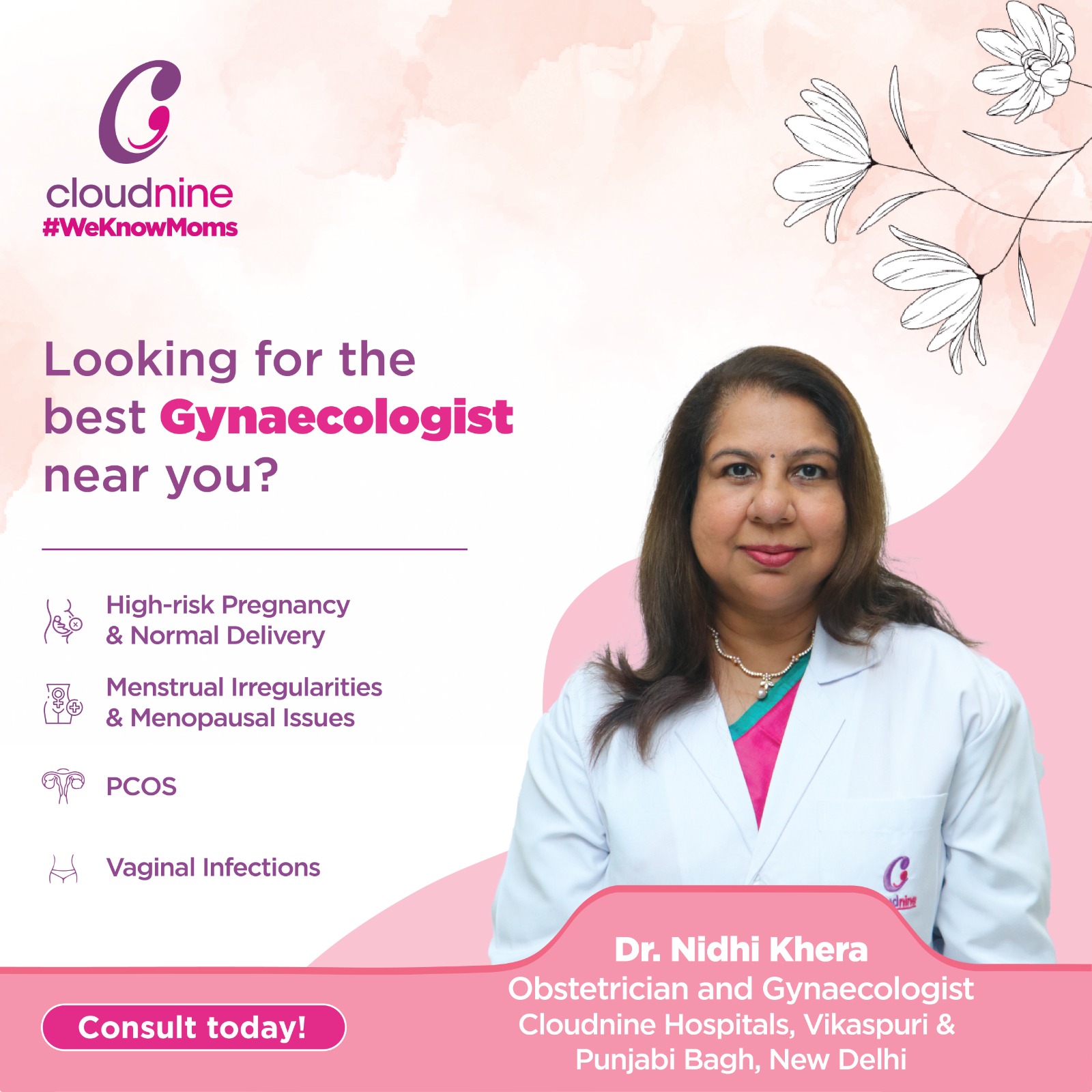 Cloudnine Hospital - Vikaspuri, Delhi Facebook ad