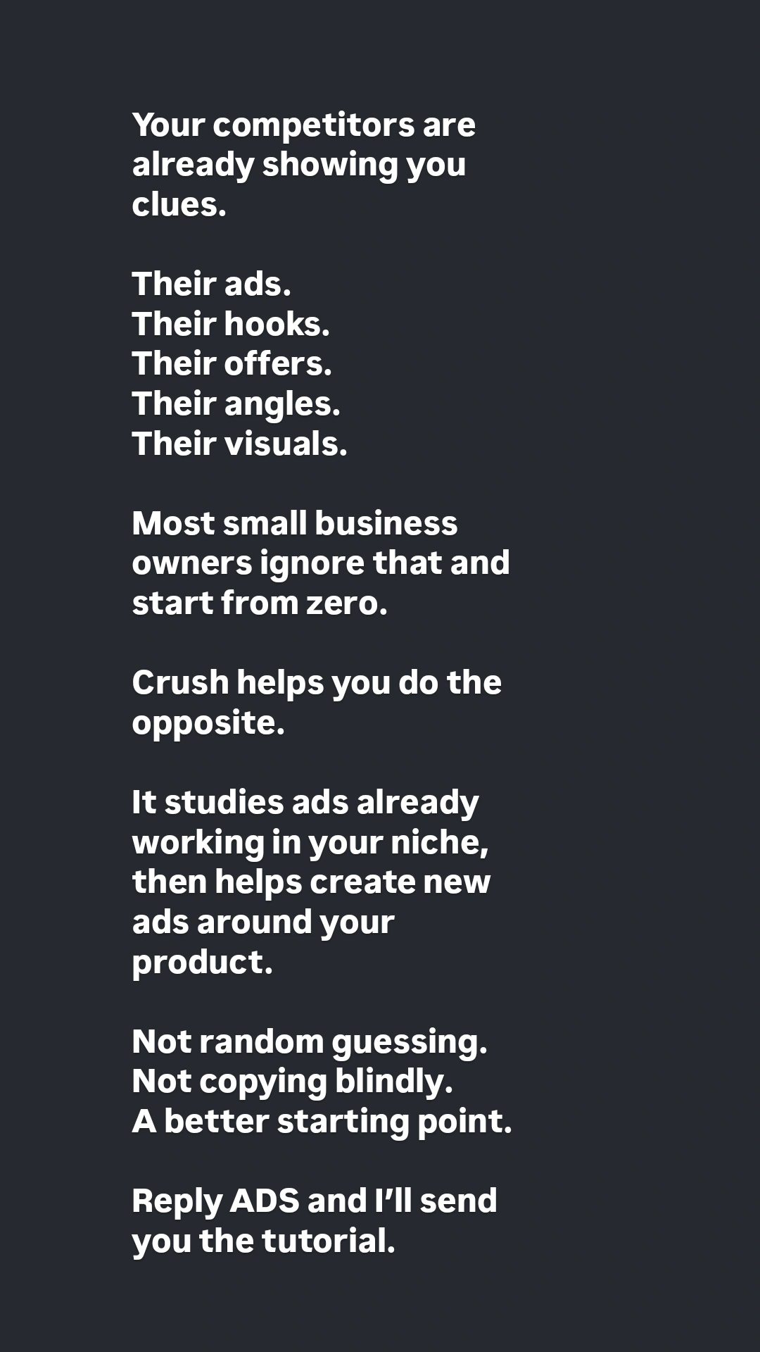 trycrush.ai Facebook ad