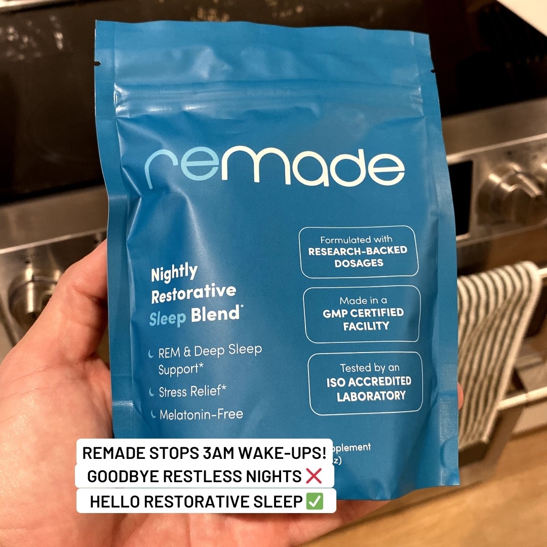 Remade Restorative Sleep Supplement Facebook ad