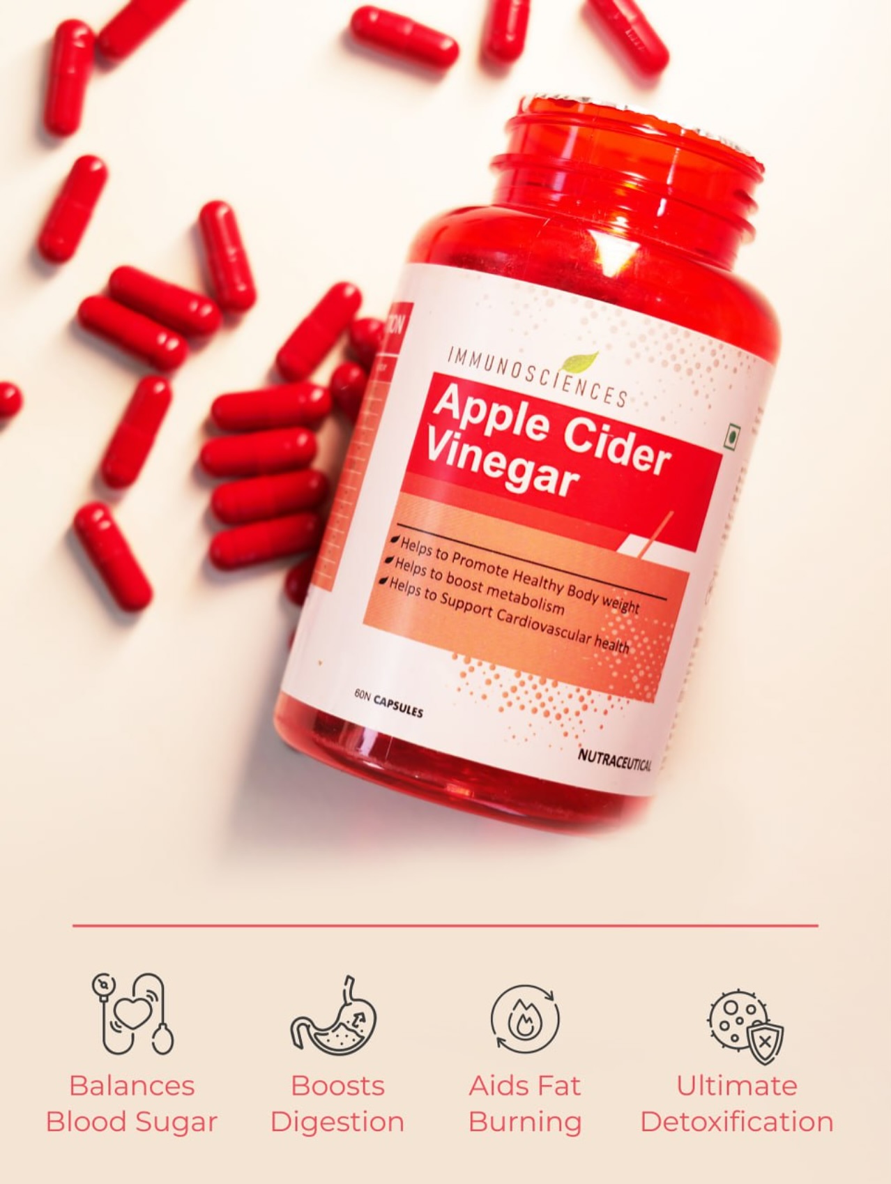 Immunosciences Facebook ad: Buy Apple Cider Vinegar for Weight Management