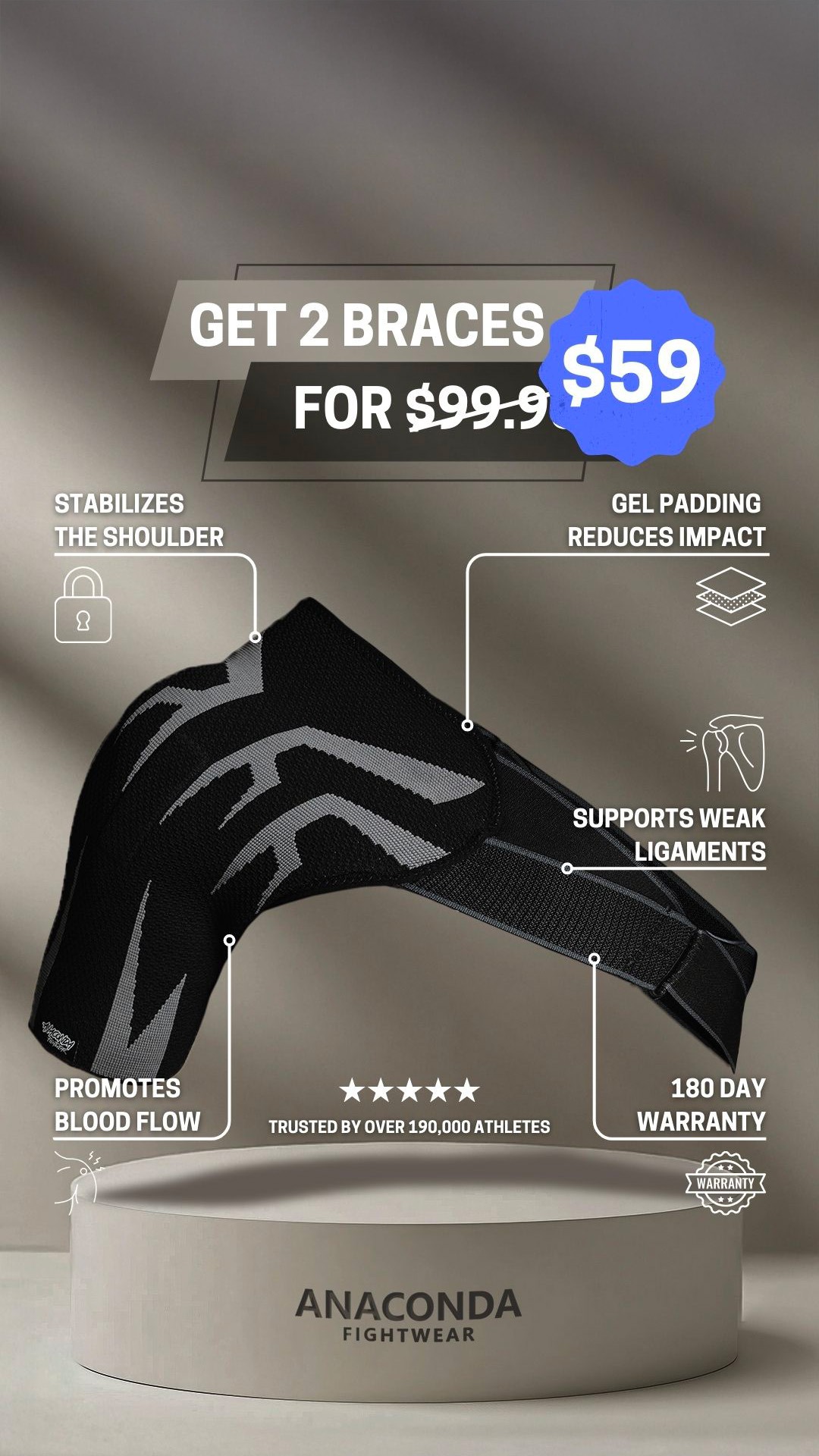 Anaconda Fightwear Facebook ad