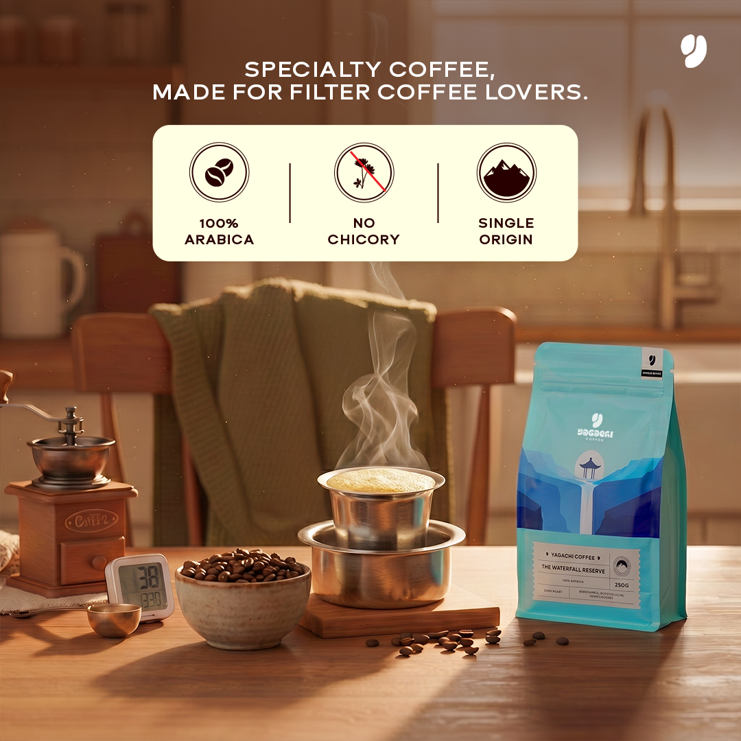 Yagachi Coffee Facebook ad: Find the flow with the Waterfall Reserve