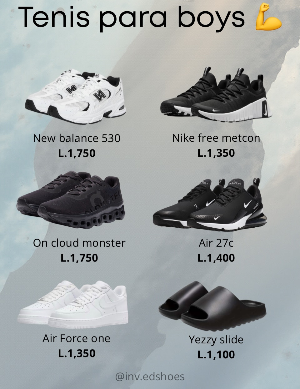 Inversiones EdShoes Facebook ad: Tenis para boys