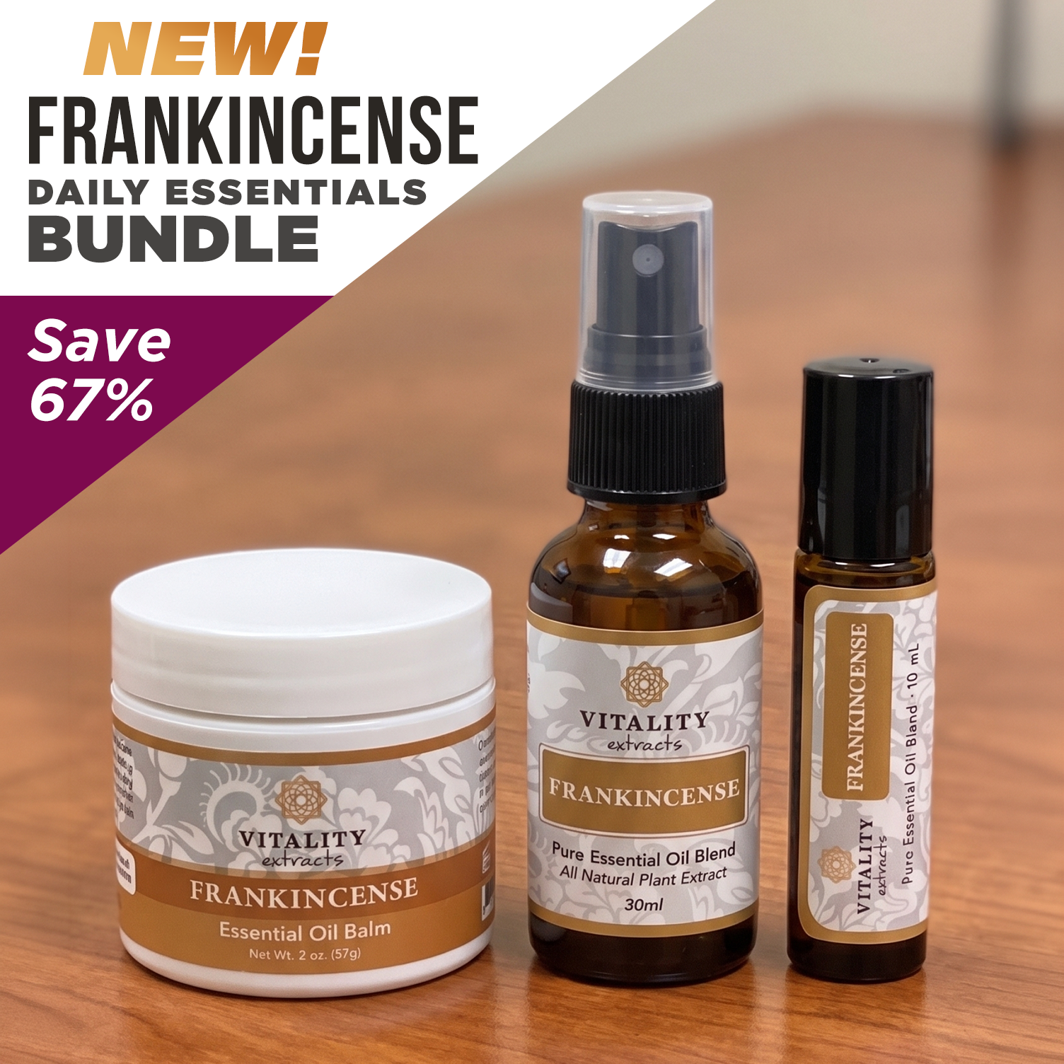 Vitality Extracts Essential Oils Facebook ad
