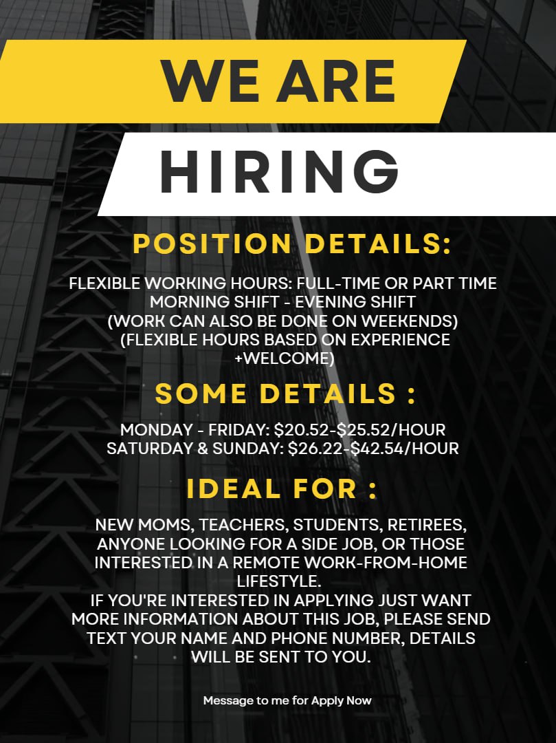 Chris Steeves Facebook ad: My office is currently hiring staff who can…