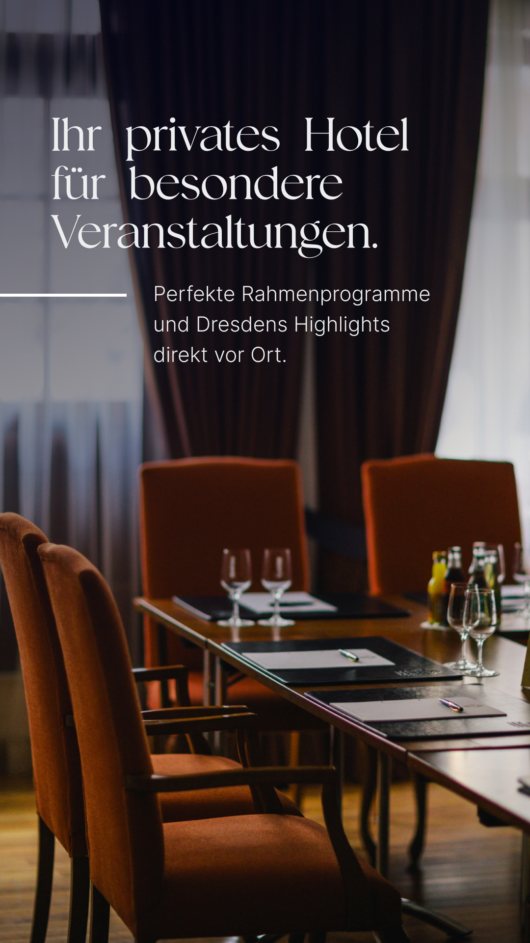 Hotel Bülow Palais Dresden Facebook ad: Erleben Sie High-End-Tagungen im Bülow Palais Dresden.