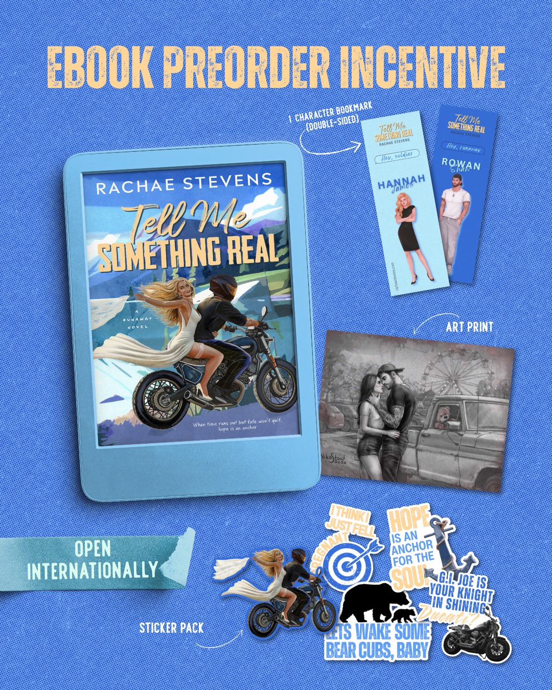 Rachae Stevens Author Facebook ad: PREORDER INCENTIVE