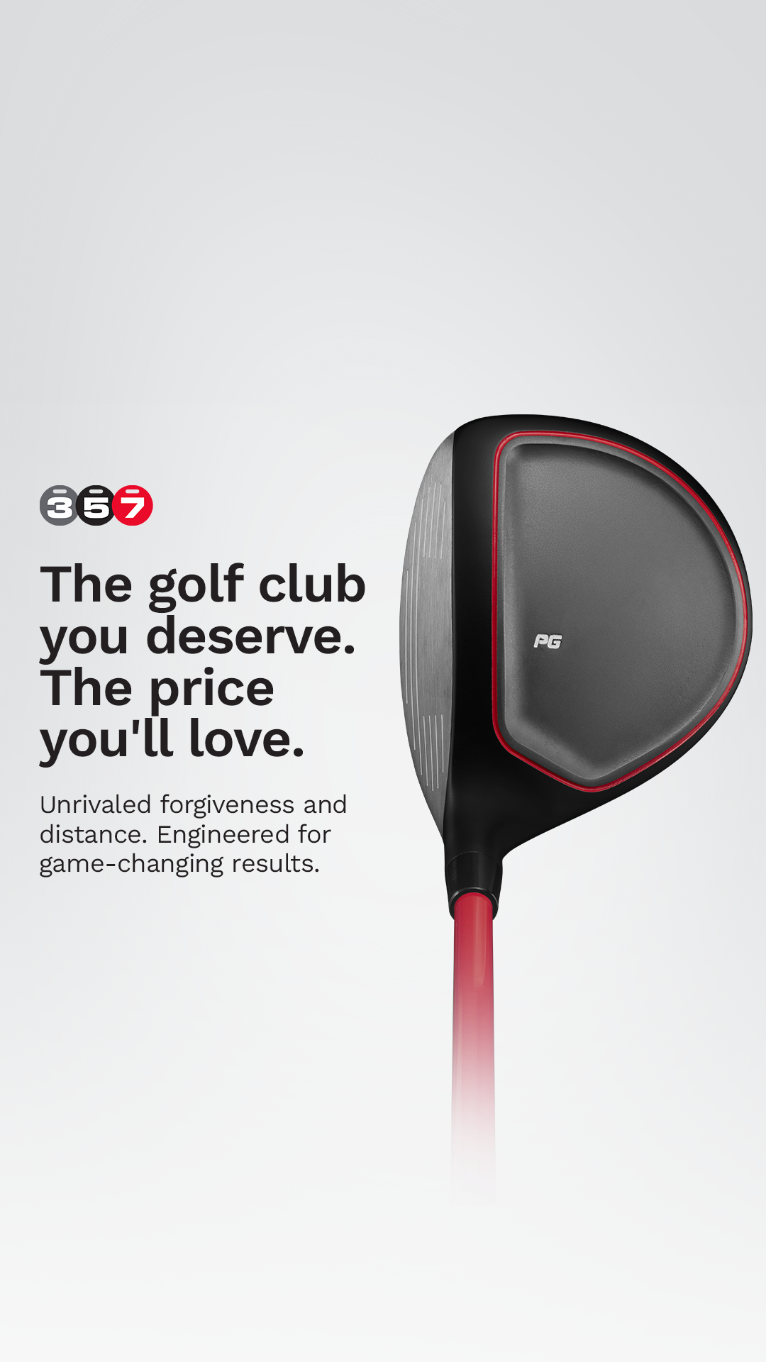 Performance Golf Facebook ad