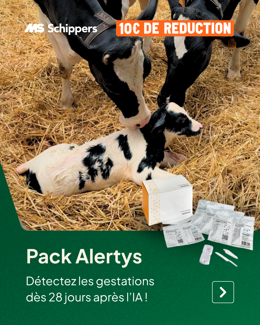 MS Schippers France Facebook ad: Alertys OnFarm
