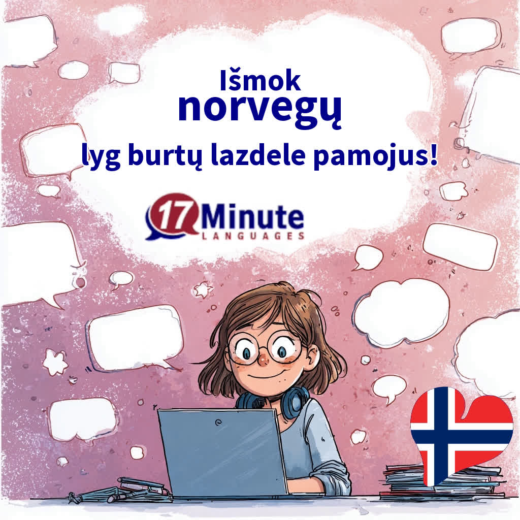 17 Minute Languages Lietuva Facebook ad