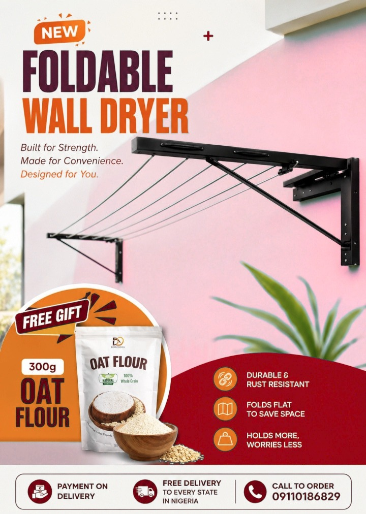 Smart Home Essentials Facebook ad: Enjoy More Drying Space.
