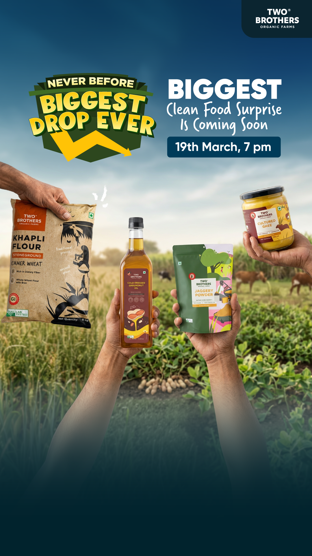Two Brothers Organic Farms Facebook ad