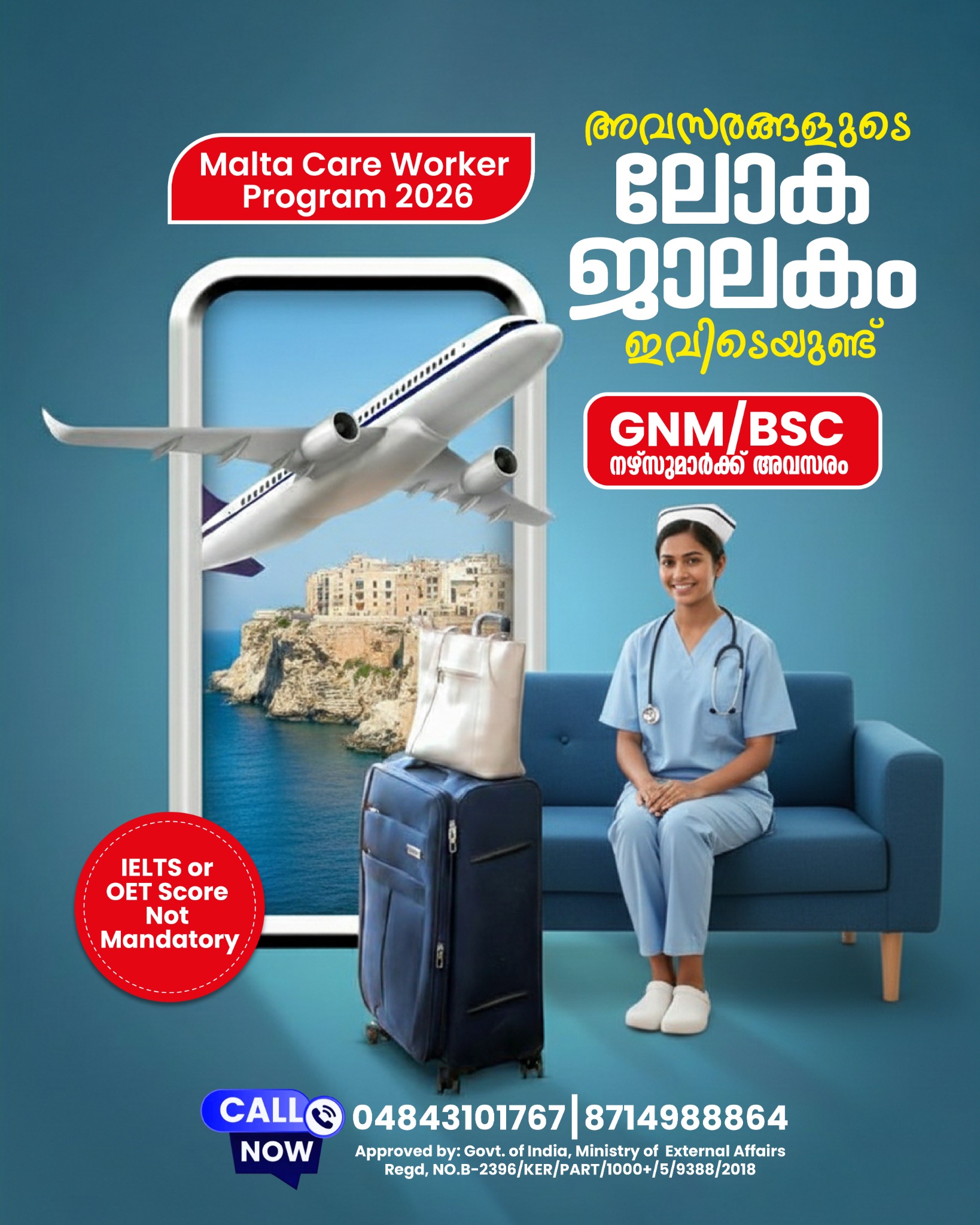 Malta - Europe Nursing Opportunities  Facebook ad