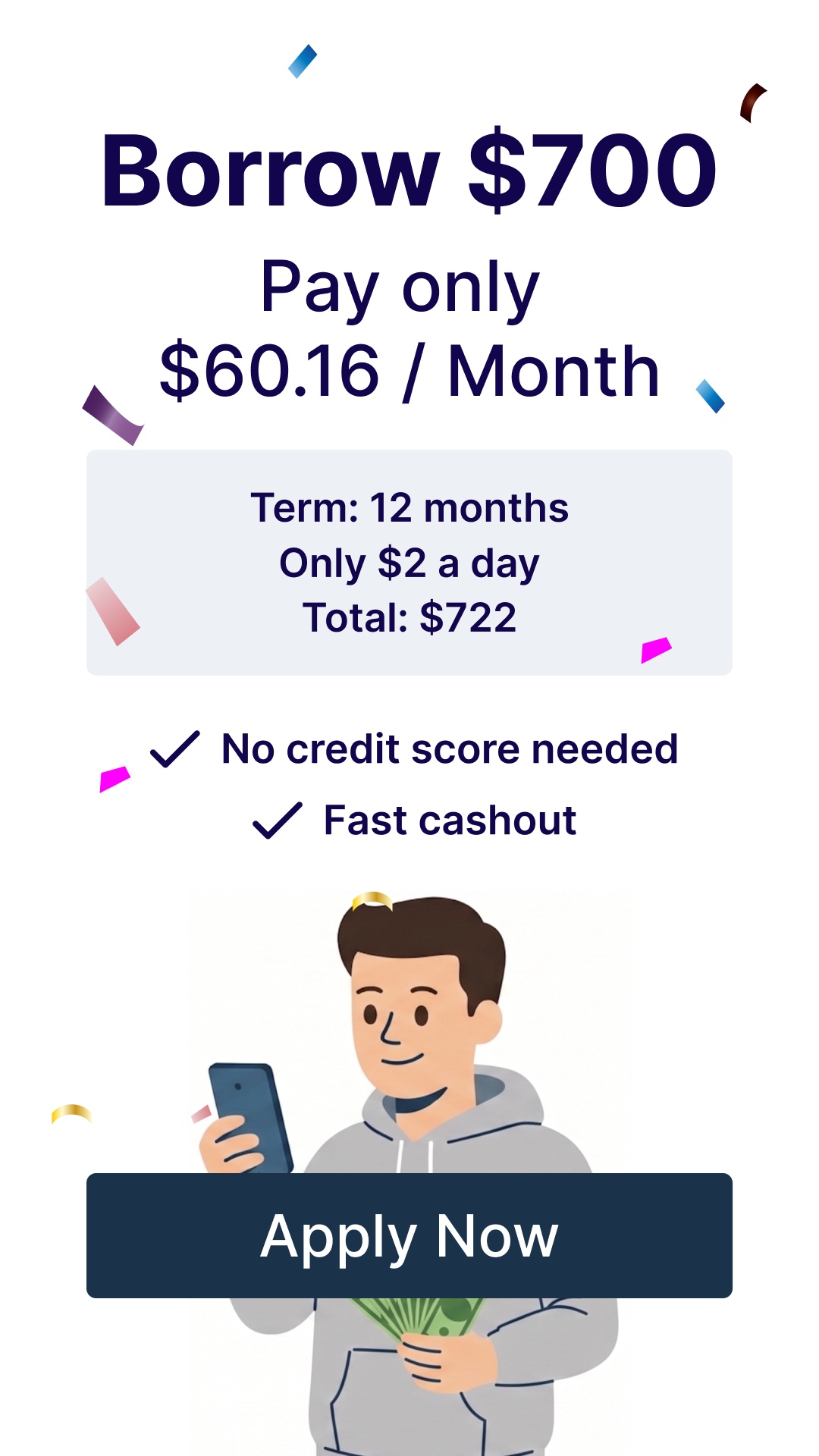 Cash Advance App Facebook ad
