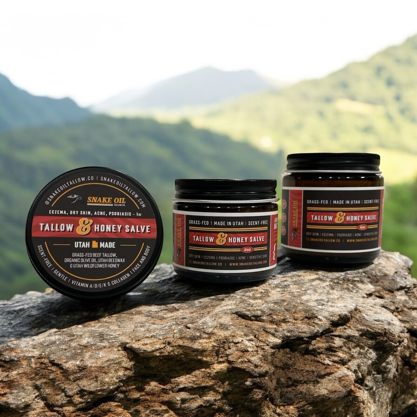 Snake Oil Tallow Co. Facebook ad: Fix Cracked Skin in Days