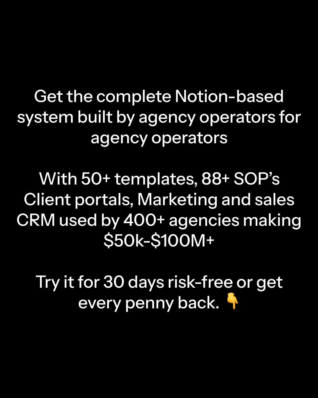 Agency Supply Facebook ad: For $47 (less than your monthly AI subscriptions)…