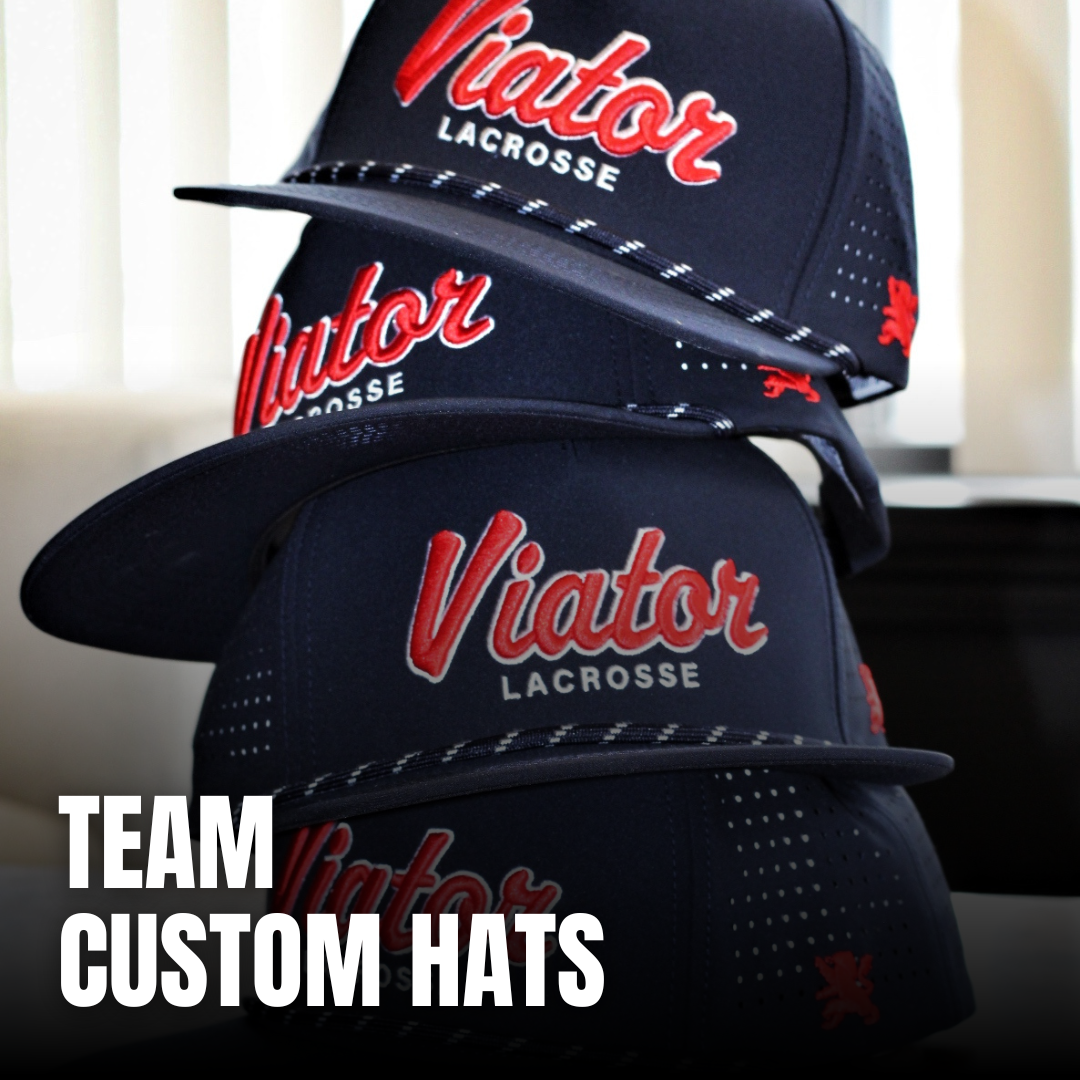 Clubhouse Athletic Facebook ad: Custom Performance Rope Hats For Lacrosse