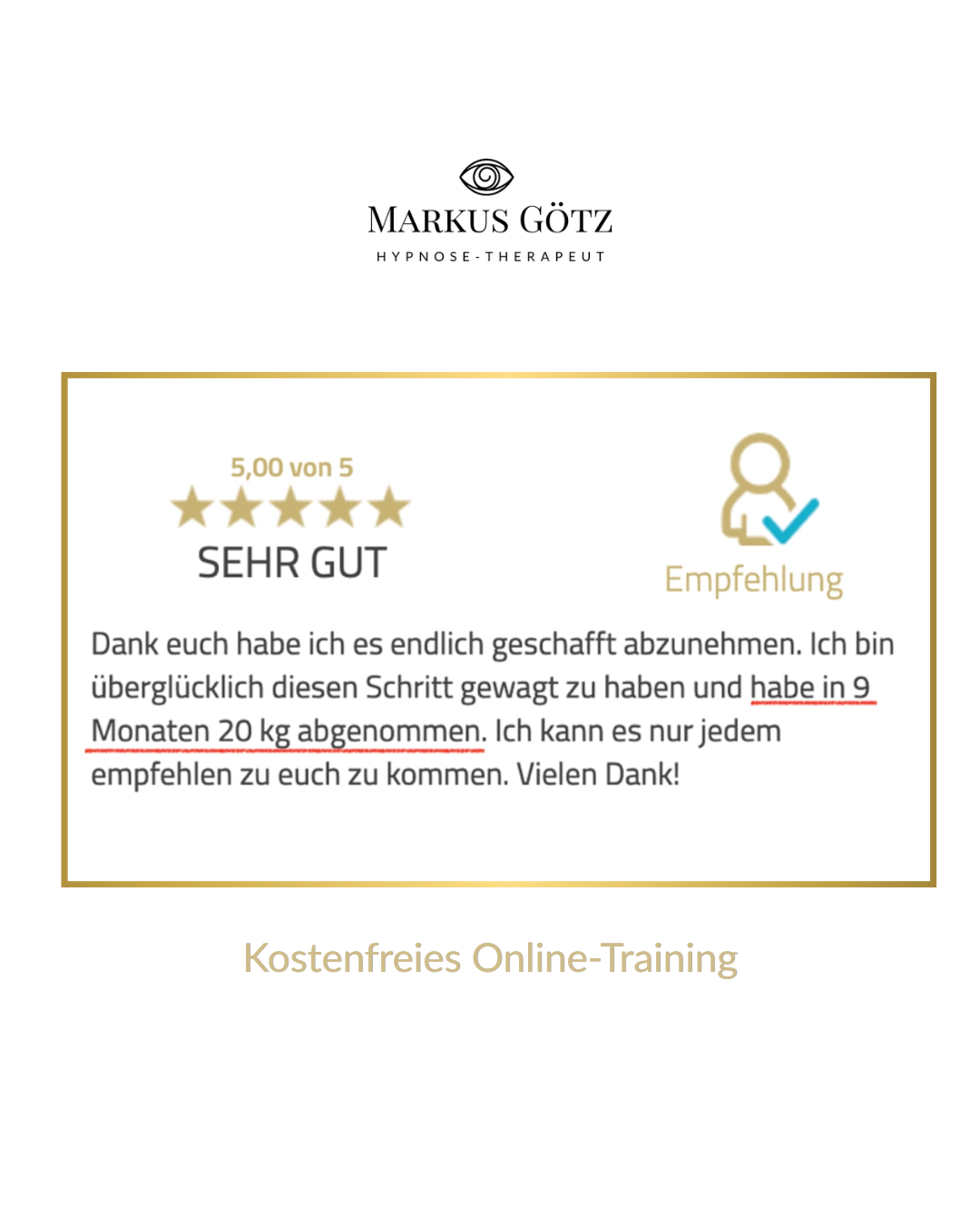 Hypnosetherapeut Markus Götz Facebook ad