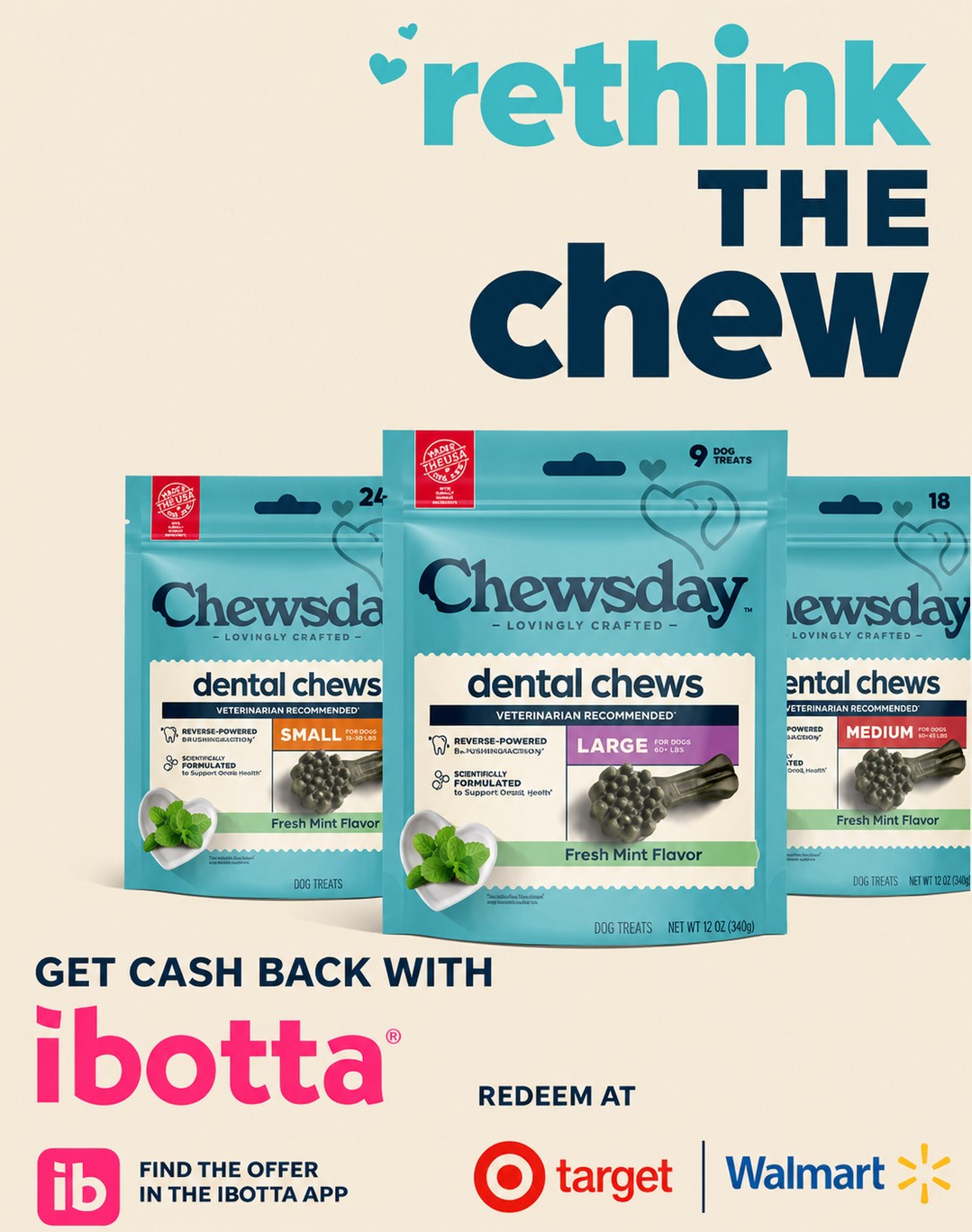 Chewsday Facebook ad