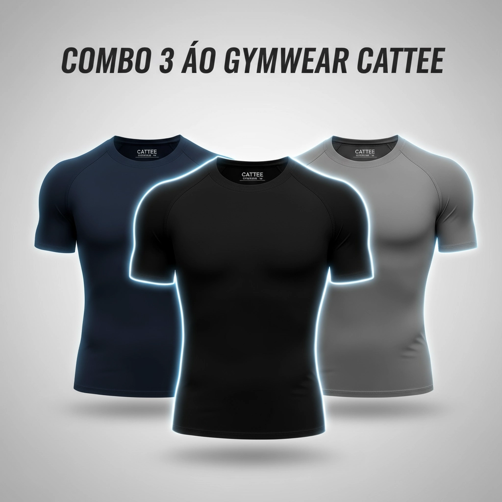 Cattee Facebook ad: Combo 3 Áo Gymwear Cattee, Tiện & Tiết Kiệm
