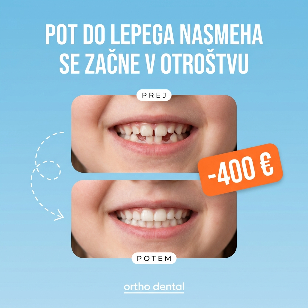 OrthoDental Facebook ad: Prihranite 400 € na Invisalign