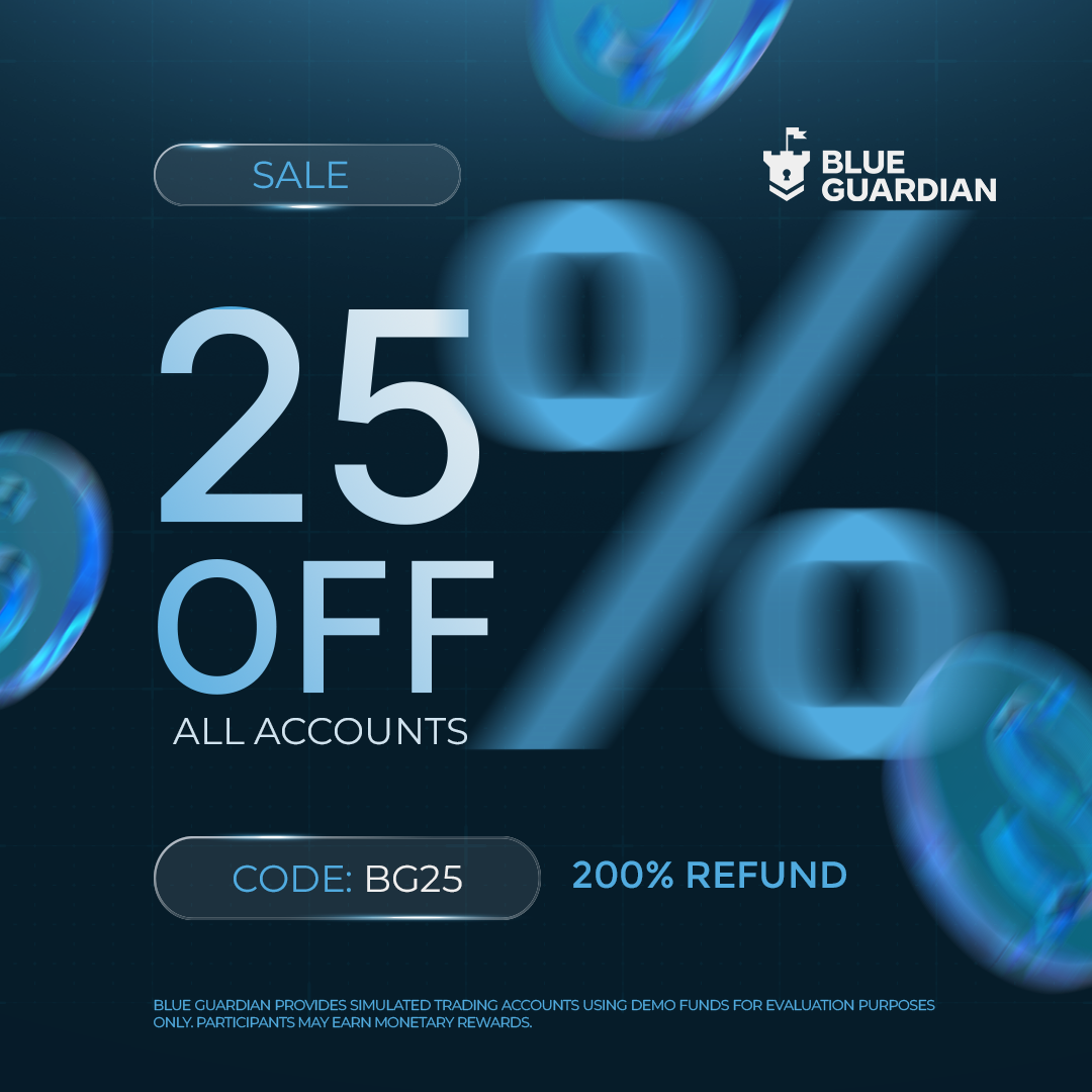 Blue Guardian Facebook ad: 25% off everything