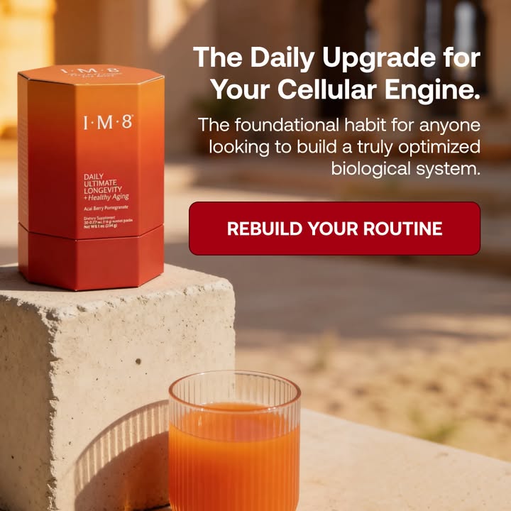 IM8 Global Facebook ad: Longevity Starts at the Cellular Level