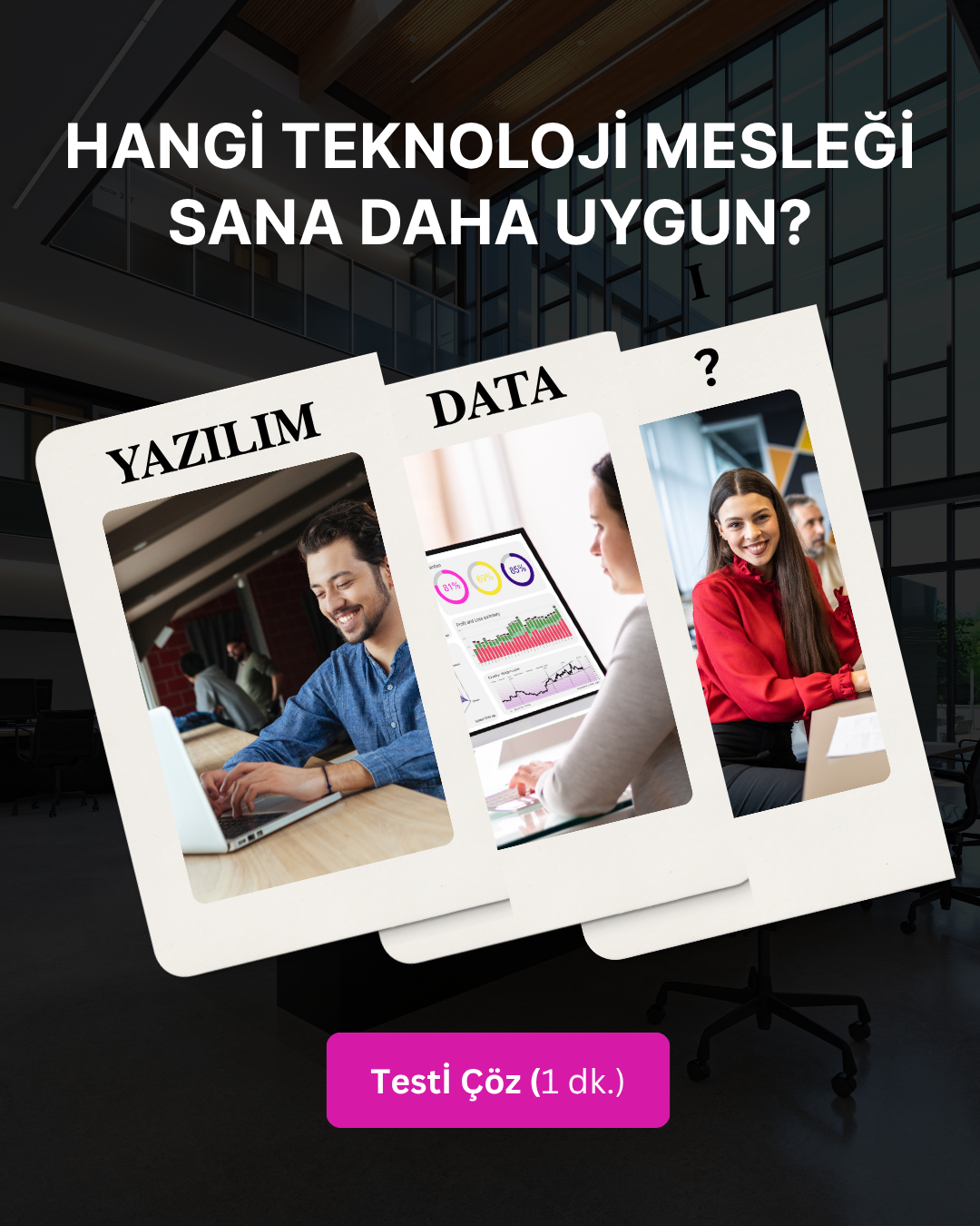 Workintech Facebook ad: Teknoloji Kariyer Testi