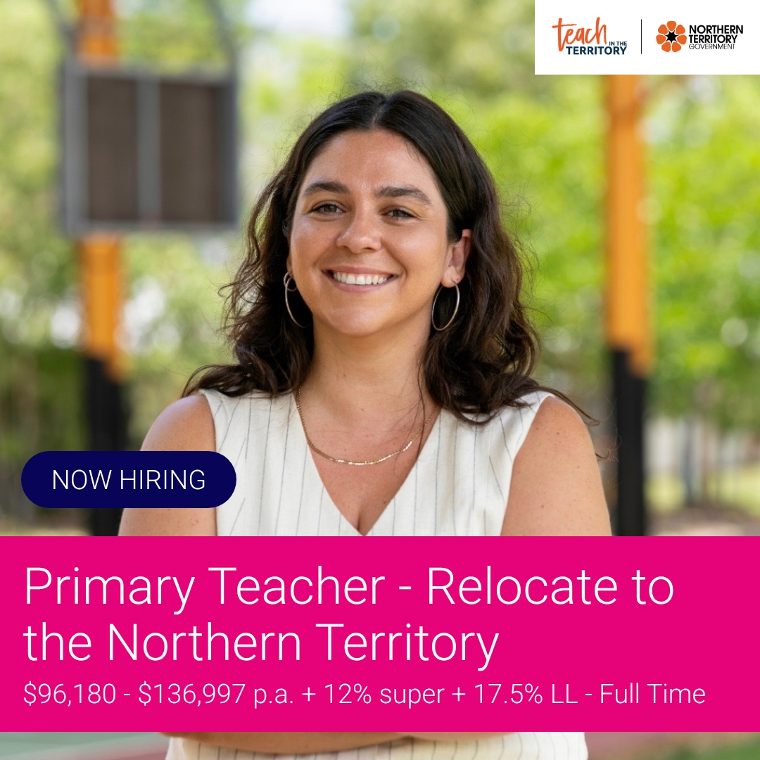 SEEK Facebook ad: Primary Teacher - Relocate to the Northern Territory