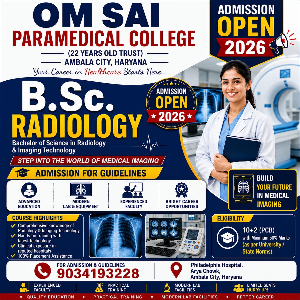 Om Sai Para Medical College Facebook ad: Chat with us