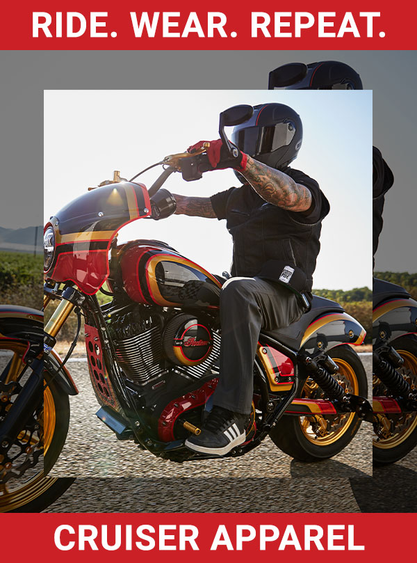 Dennis Kirk Facebook ad: Motorcycle Riding Apparel