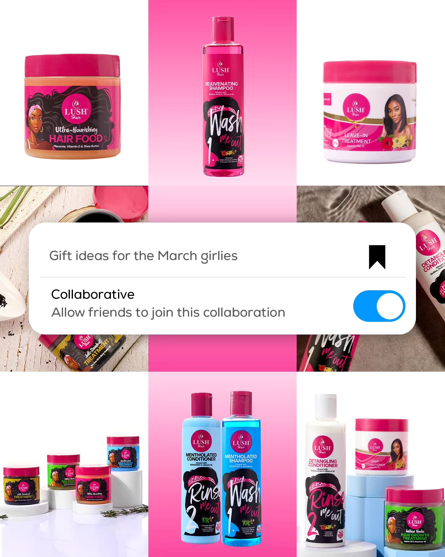 LUSH HAIR CARE  Facebook ad