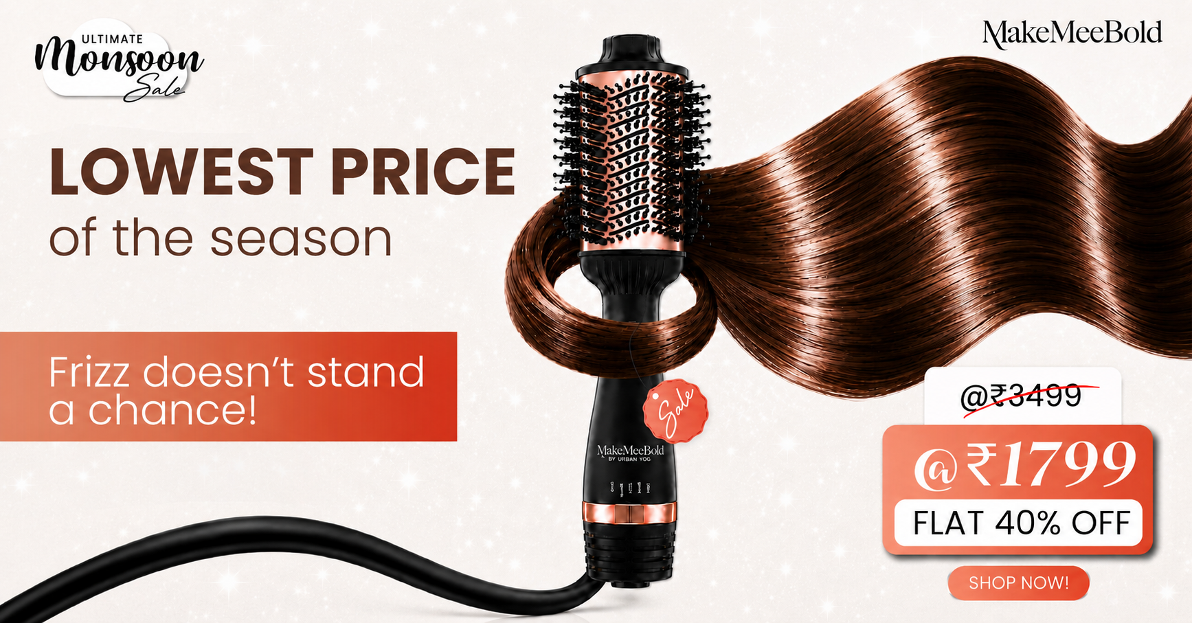 MakeMeebold Hair Styling Facebook ad