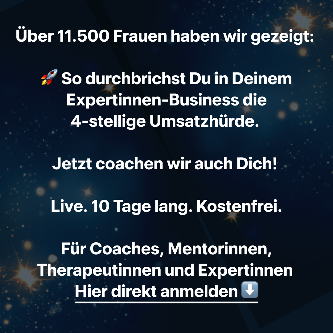 Susanne & Nicole Facebook ad: 10 Tage. 5 Umsatzhebel. Coaching-Star startet bald…