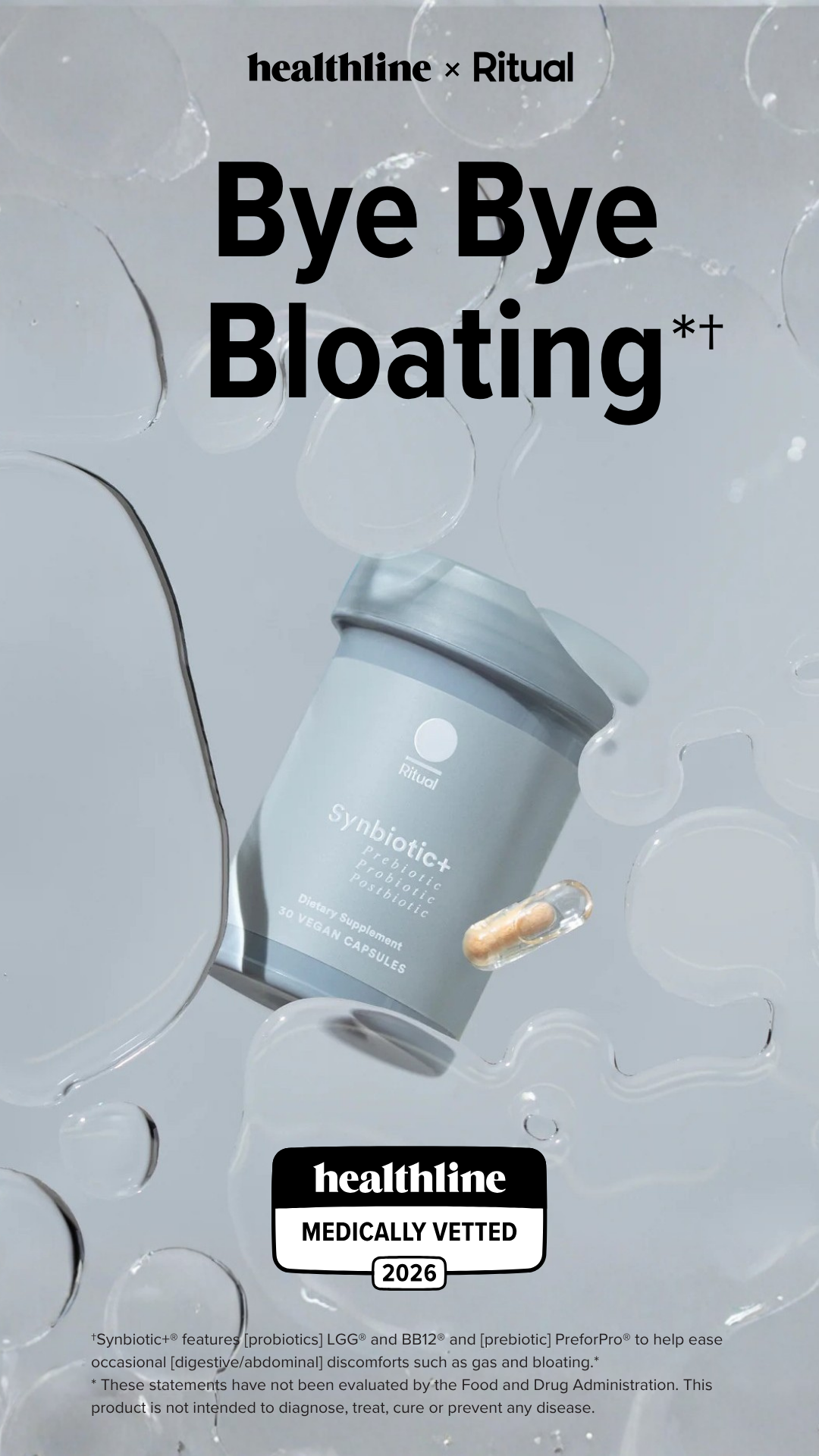Healthline Facebook ad: Healthline Approved Synbiotic