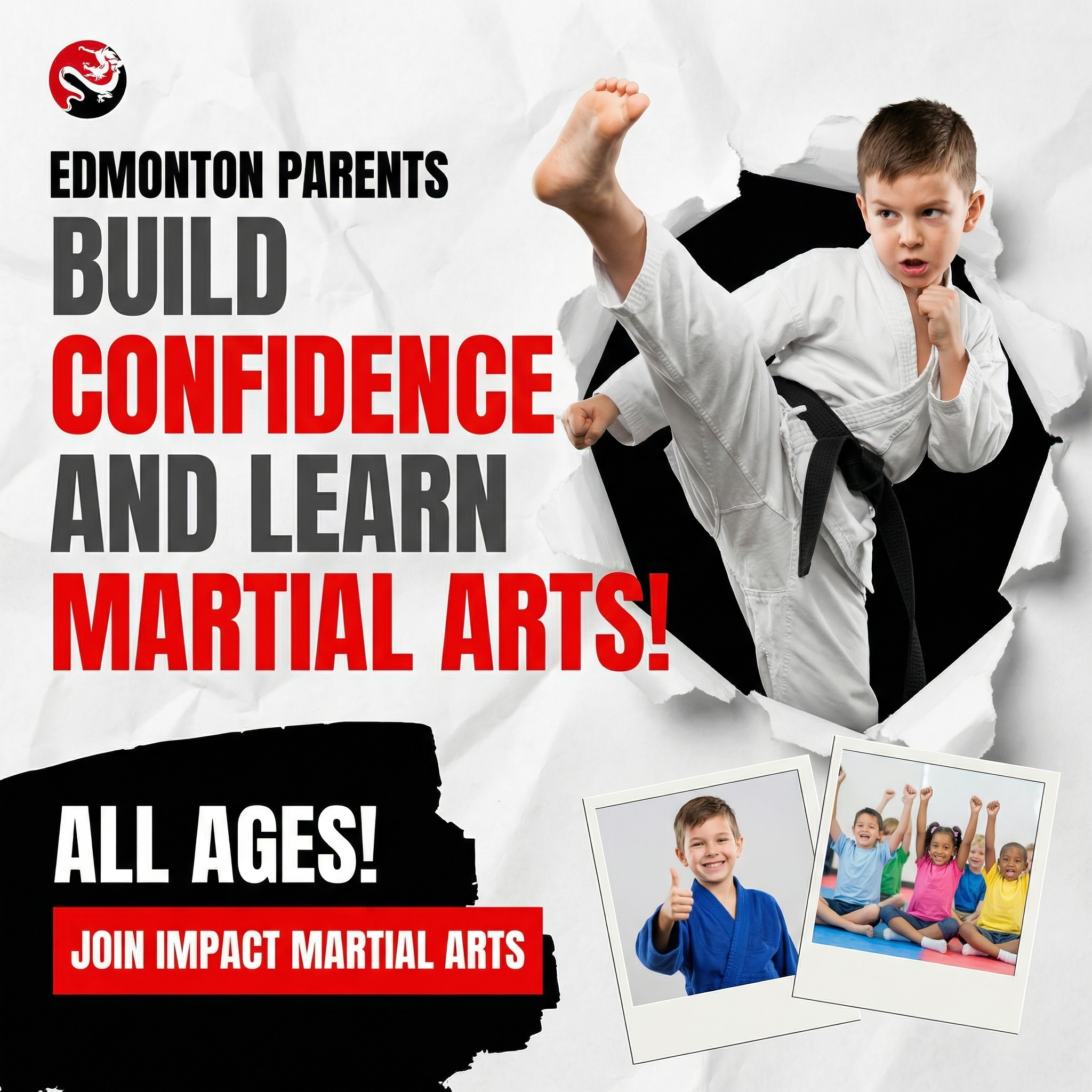 Impact Martial Arts Facebook ad