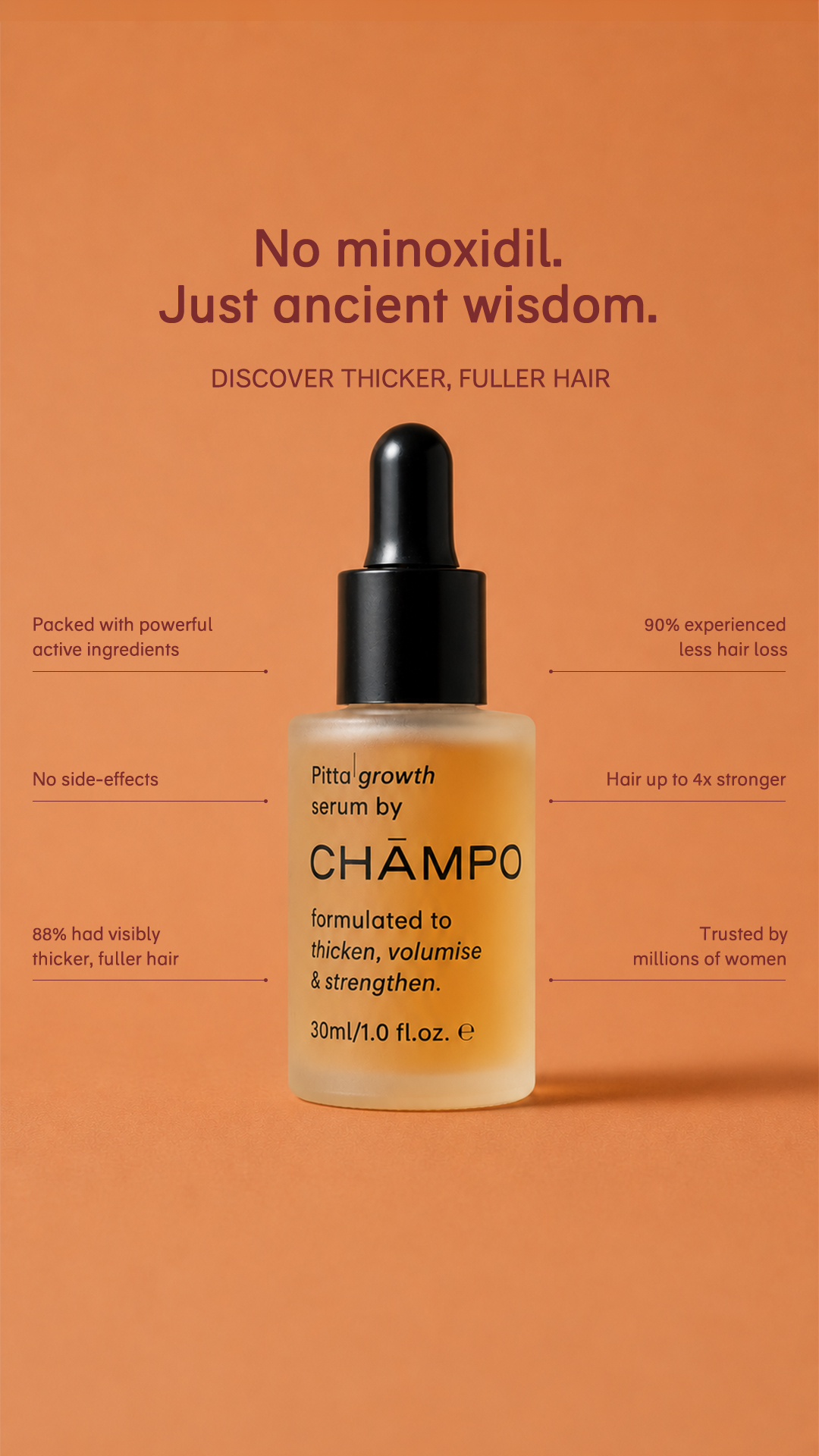 Chāmpo Haircare Facebook ad