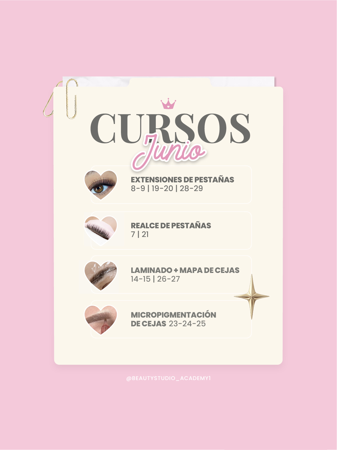 Beauty Studio Academy Facebook ad: Separa tu cupo